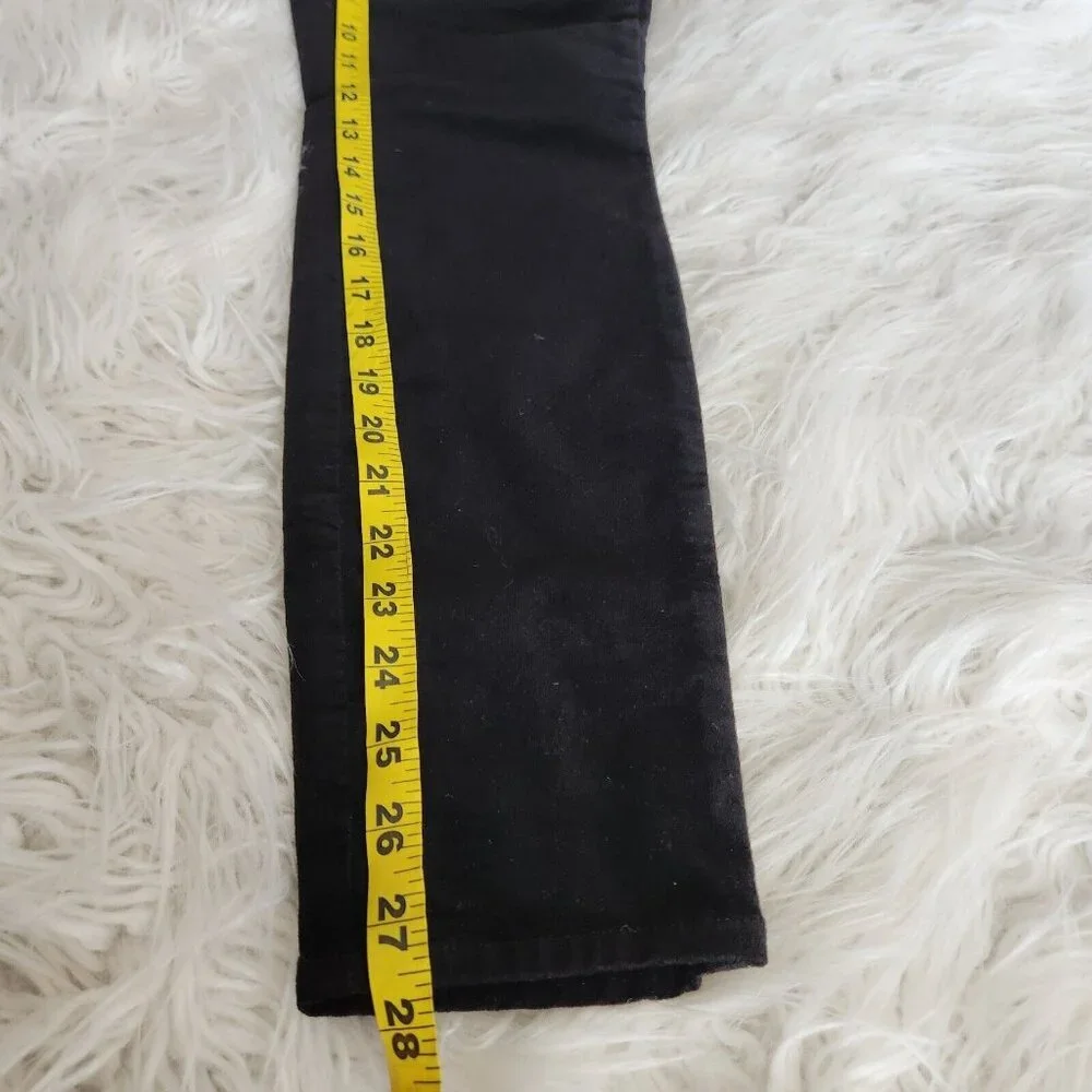 L'agence Katrina Ultra High Rise‎ Skinny Black Velvet Pants Size 30 (28x28